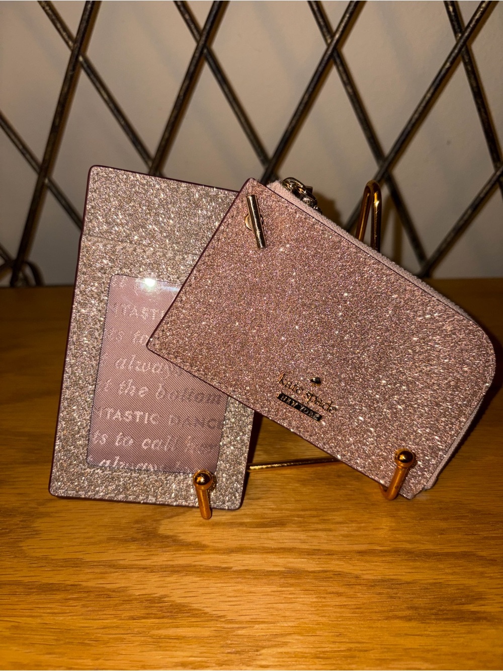 Kate Spade “Shimmy Glitter” 2pc. Cardholder Nwot - Picture 4 of 5